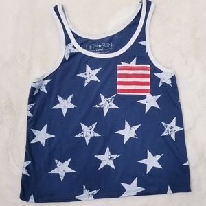 Junior's Fifth Sun Blue Tank Top Size XSma…